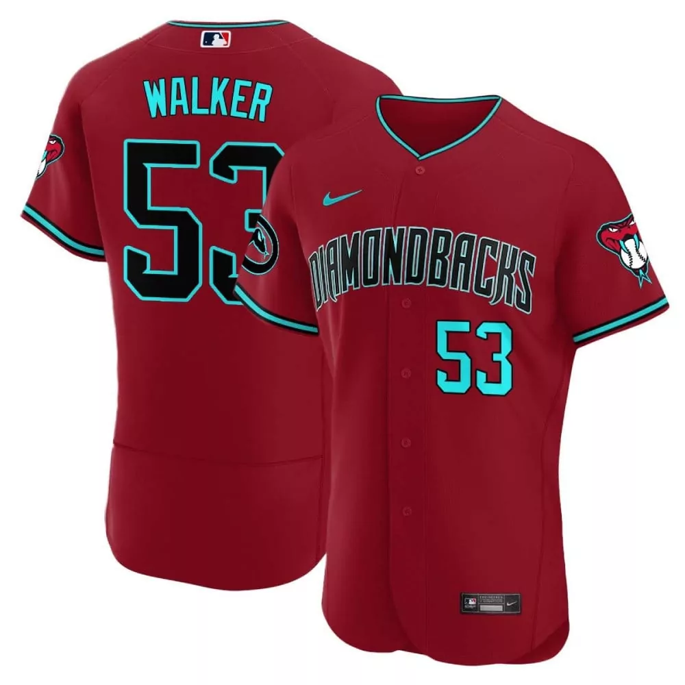 Christian Walker Arizona Diamondbacks 2024 Red Alternate Flex Base Jersey | Stitched Fan Gear | For Men, Women & Youth