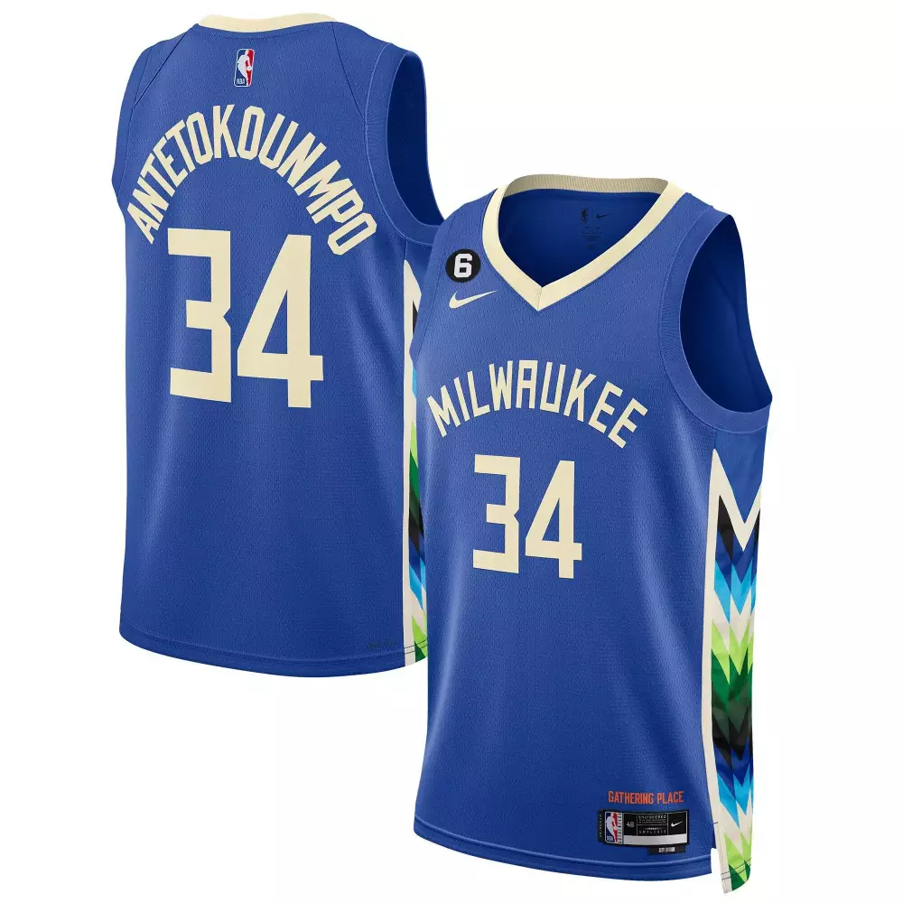 Giannis Antetokounmpo 34 Milwaukee Bucks City Men's Collection Jersey | Stitched Fan Gear | For Men, Women & Youth