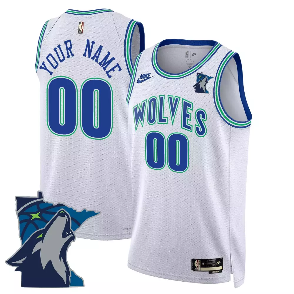 Classic Youth Minnesota Timberwolves Swingman Custom Jersey V2 | Minnesota Patch | Stitched Fan Gear | For Men, Women & Youth