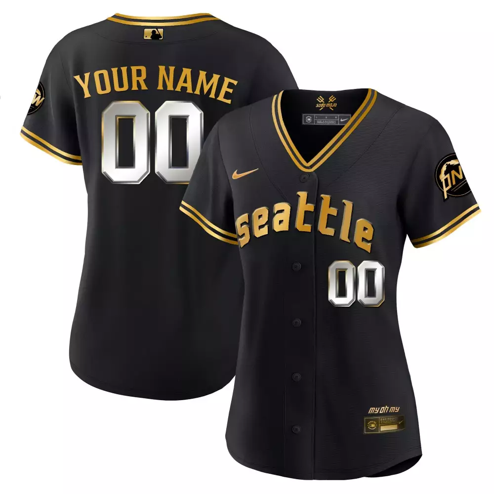Seattle Mariners 2023 City Connect Gold Jersey | Women's Custom Stitched Fan Gear | Perfect for Game Day | For All