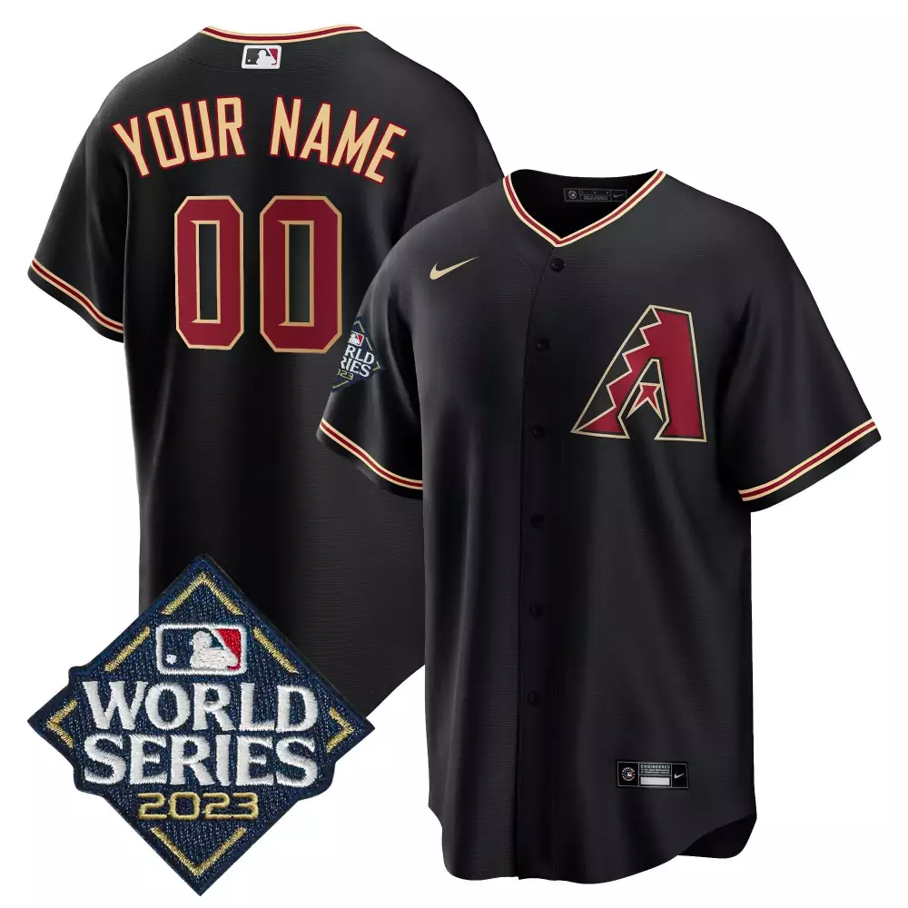 Arizona Diamondbacks 2023 World Series Custom Jersey | Black Stitched Youth | Limited Edition Fan Gear for Men, Women & Youth