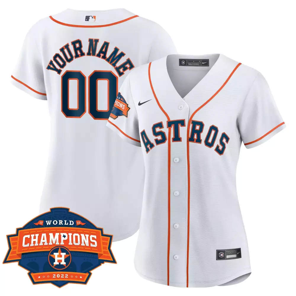 2022 Champions Limited Custom Name and Number Jersey | Stitched Houston Astros for Women | Fan Gear for All