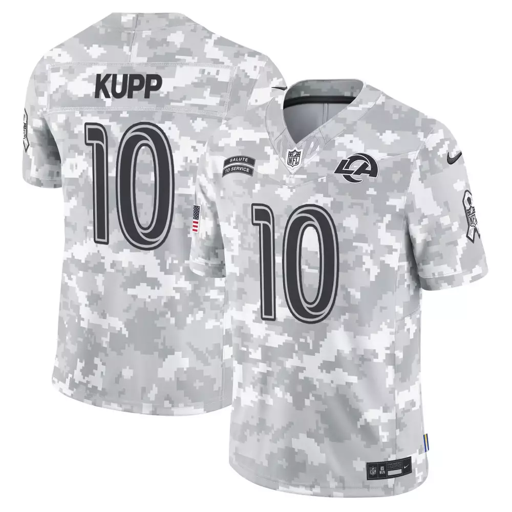 Cooper Kupp Men's Los Angeles Rams 2024 Salute to Service Vapor Limited Jersey | Arctic Camo | For Men, Women & Youth