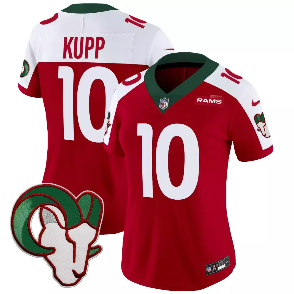 Cooper Kupp Red Alternate Women's Los Angeles Rams Mexico Vapor Limited Jersey | Stitched Fan Gear | For Men, Women & Youth