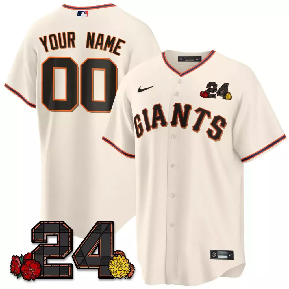 Willie Mays 2024 San Francisco Giants Cream Home Jersey | Stitched Vapor Premier | Limited Edition Custom Gear | For Women | For Men, Women & Youth
