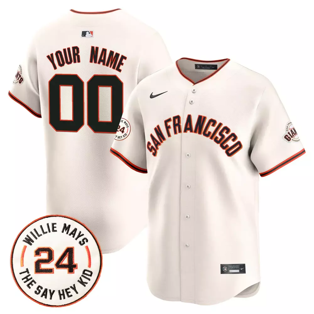Bubblegum Pink San Francisco Giants Cream Jersey | Stitched Vapor Premier | Limited Edition Custom Gear | For Men | For Men, Women & Youth