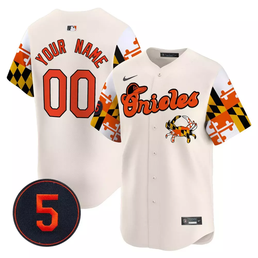 Robinson Baltimore Orioles Cream Youth Custom Jersey V7 | Limited Edition Stitched Vapor Premier | Fan Gear for Men, Women & Youth
