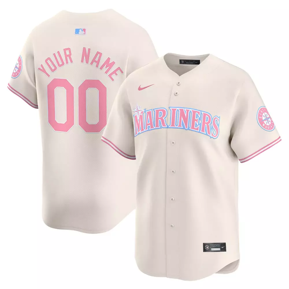 Youth Seattle Mariners Bubblegum Pink Vapor Premier Jersey | Limited Edition All Stitched | Fan Gear for Kids