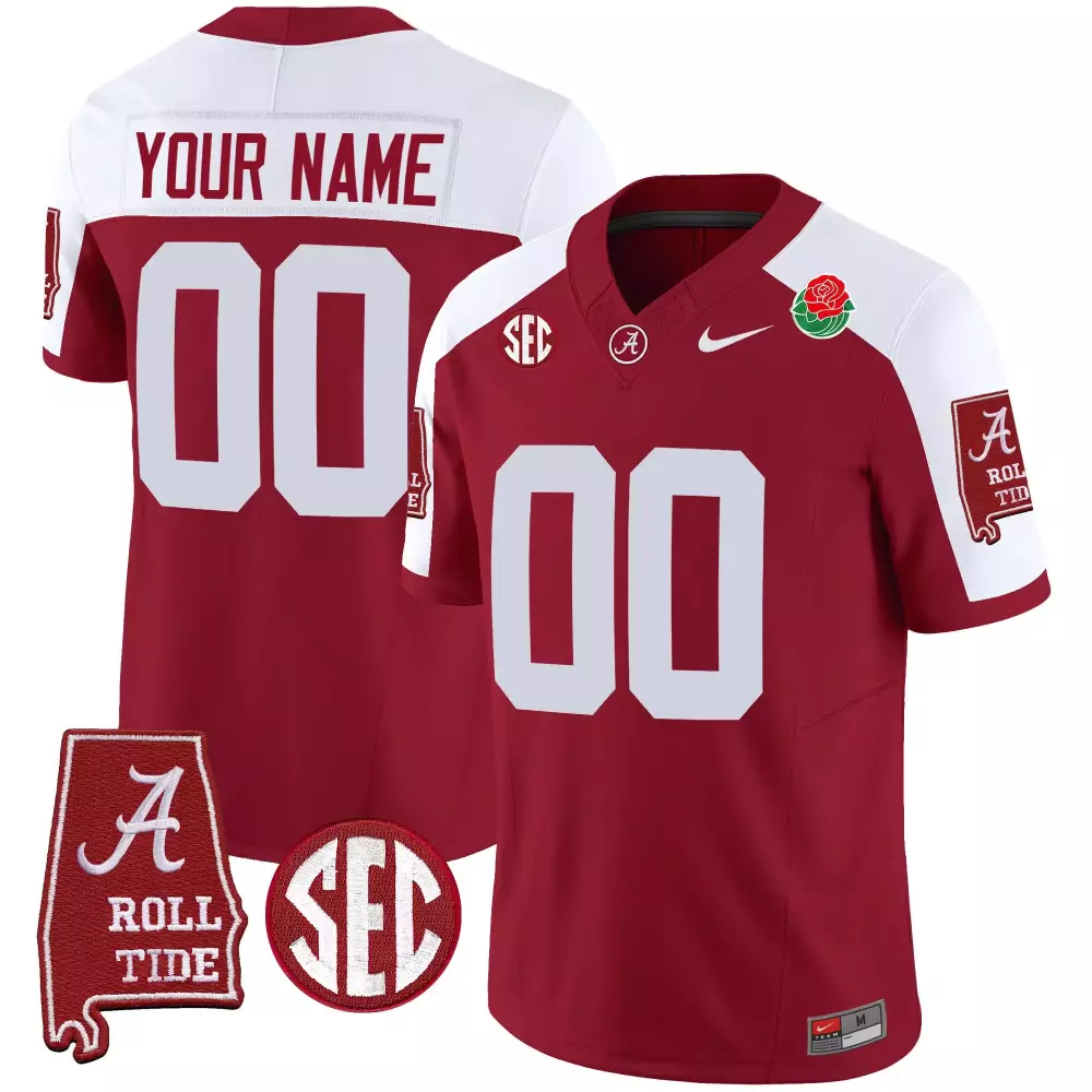 Youth Alabama Crimson Tide Rose Bowl Patch Jersey | Vapor Custom | Fan Gear for Men, Women & Youth