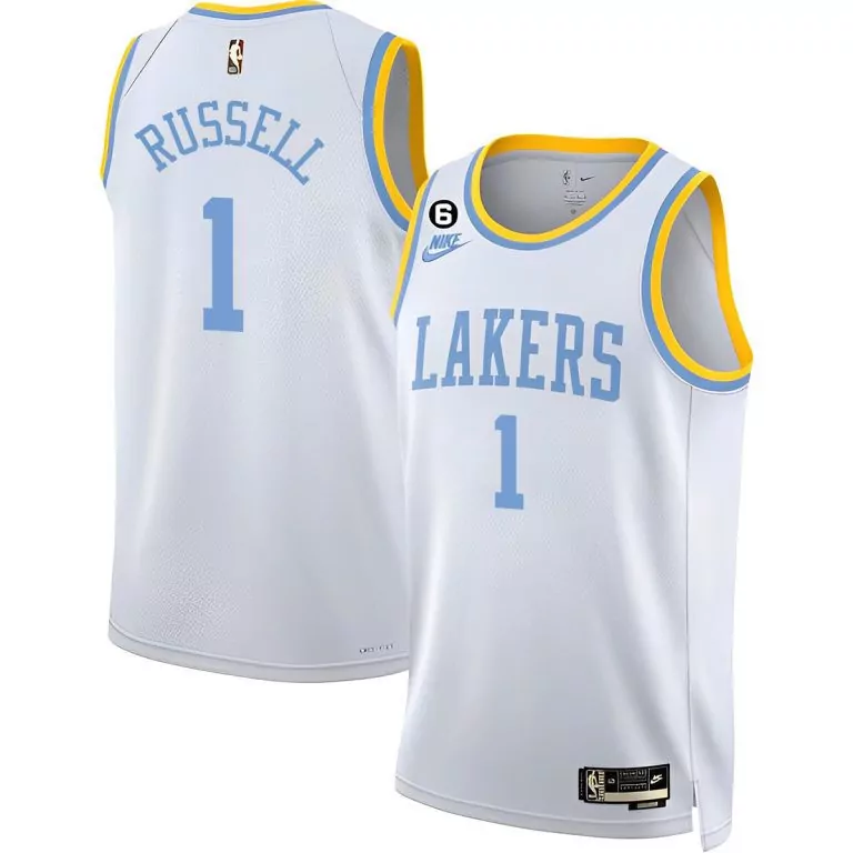 D'Angelo Russell Men's 2023 Classic Edition Jersey | All Stitched Design | Stylish Fan Gear | For Men, Women & Youth
