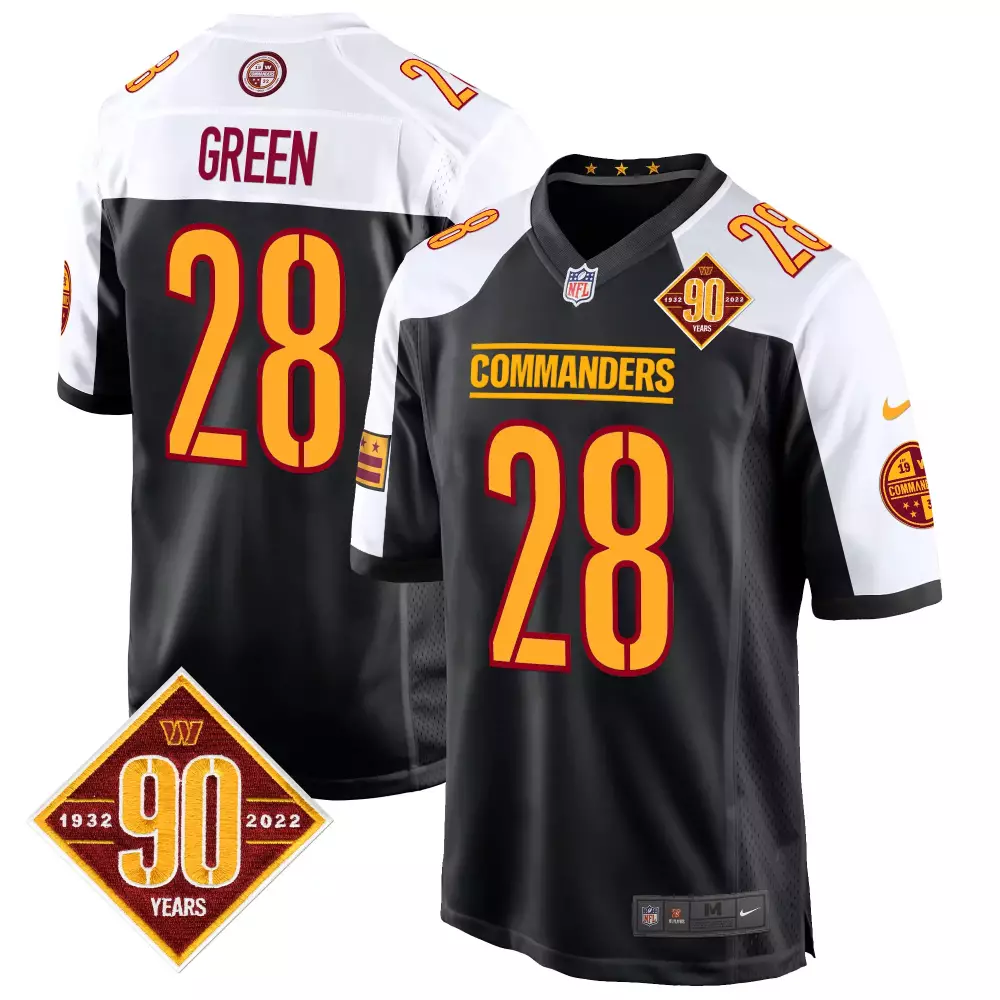 Darrell Green 90th Anniversary Black Game Jersey | Stitched Fan Gear | For Men, Women & Youth