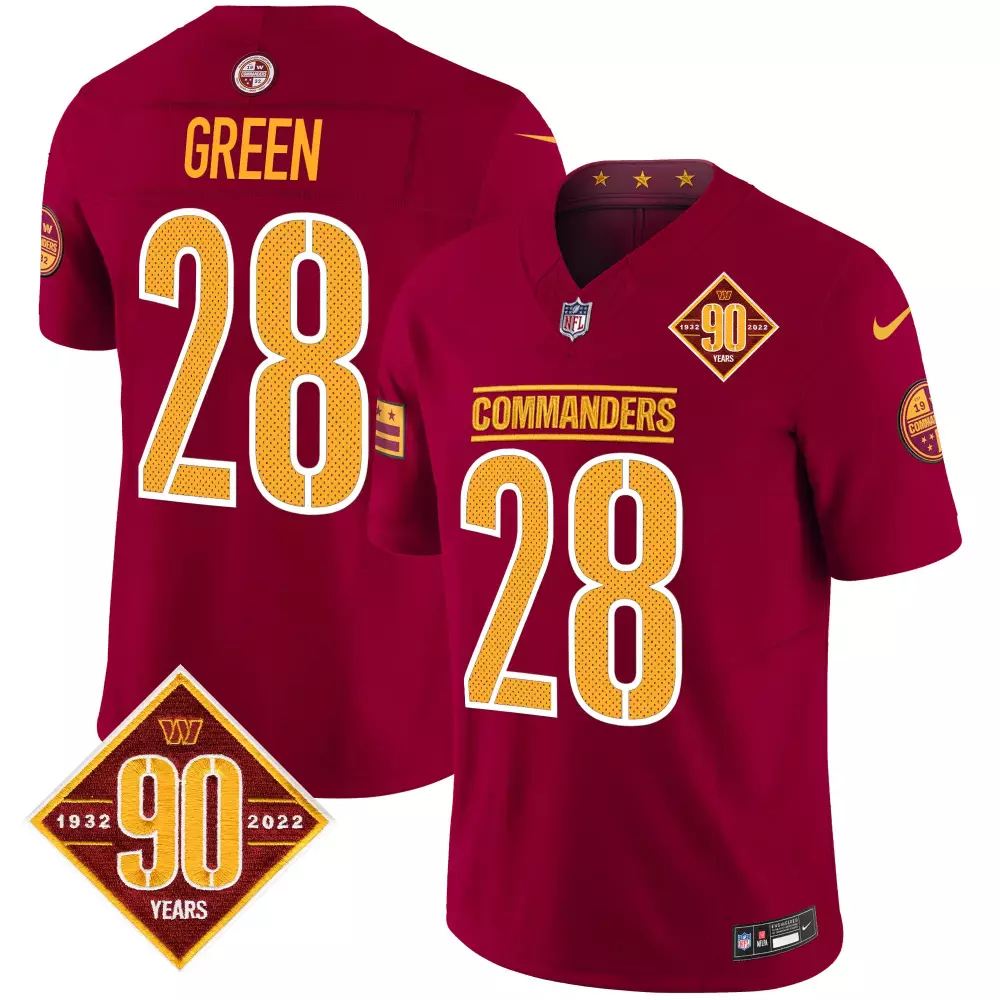 Darrell Green Washington Commanders 90th Anniversary Vapor Limited Jersey V4 | Burgundy | For Men | For Men, Women & Youth