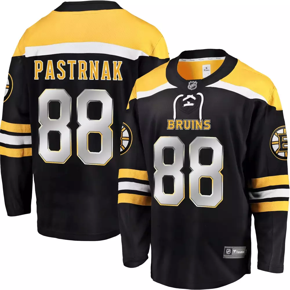 David Pastrnak Boston Bruins Black Breakaway Special Jersey | Stitched Fan Gear | For Men, Women & Youth