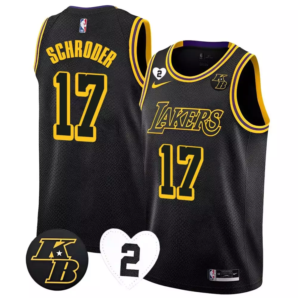 Dennis Schroder Kobe Gigi 2023 Men's Lakers Jersey Collection | All Stitched | Fan Gear | For Men, Women & Youth