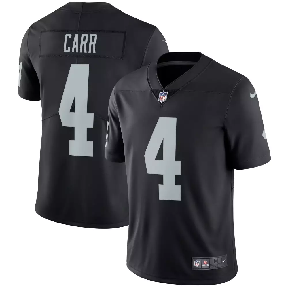 Derek Carr Youth Las Vegas Raiders Alternate Vapor Limited Black Jersey | All Stitched Fan Gear | For Men, Women & Youth