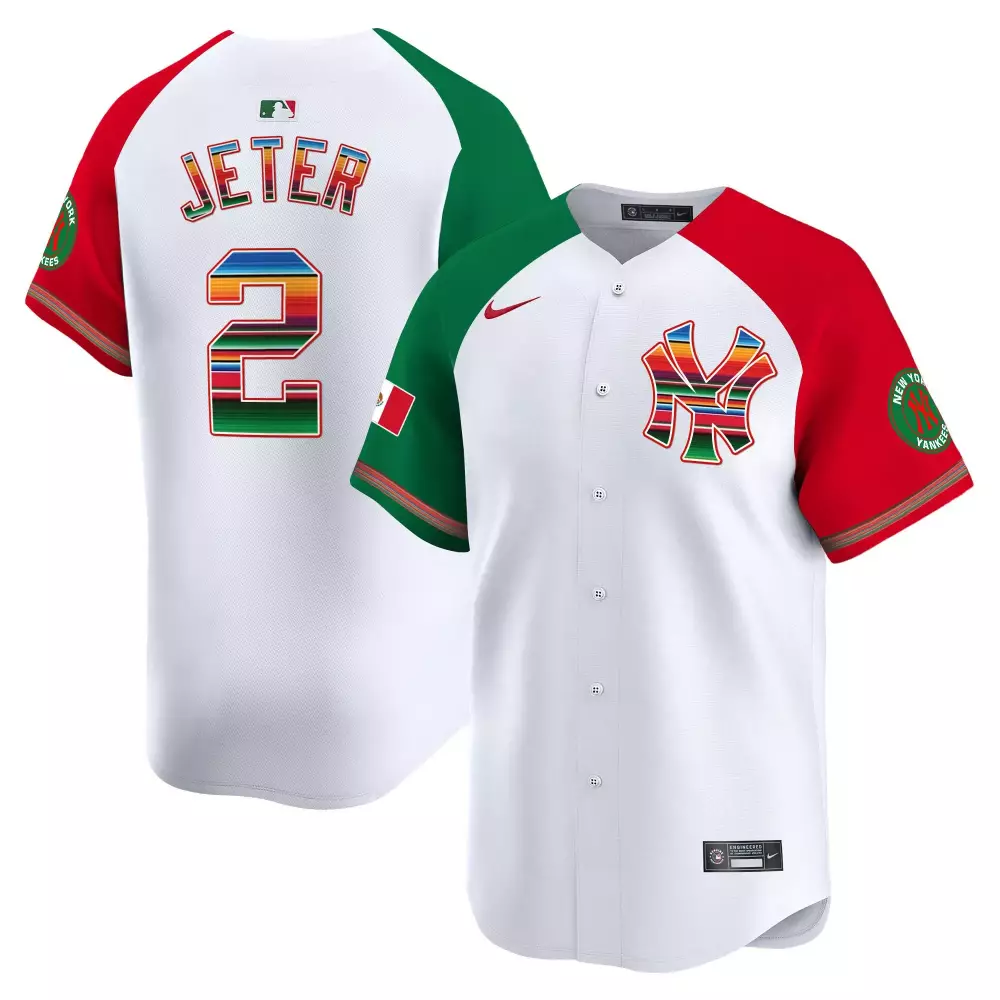 Derek Jeter Yankees Mexico Jersey | Vapor Premier Limited Edition | For Men, Women & Youth