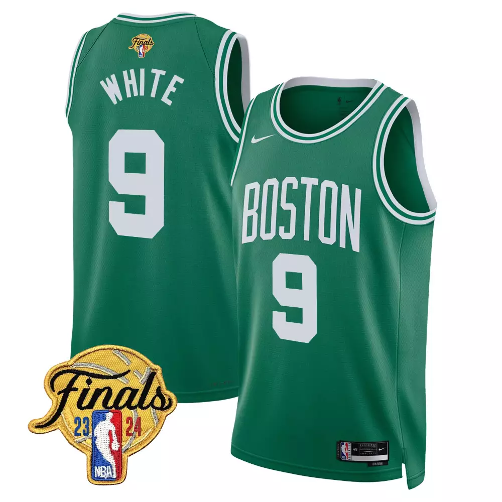 Derrick White Boston Celtics 2024 Finals Patch Swingman Jersey | All Stitched Fan Gear | For Men, Women & Youth