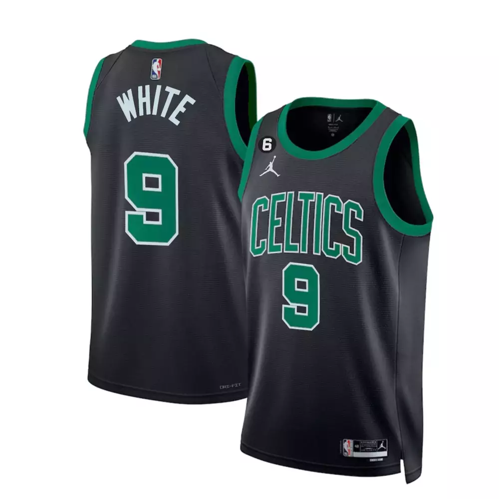 Derrick White Boston Celtics Bill Russell Patch Collection Jersey | Statement Edition Stitched Design | Game Day Outfit | For Men, Women & Youth