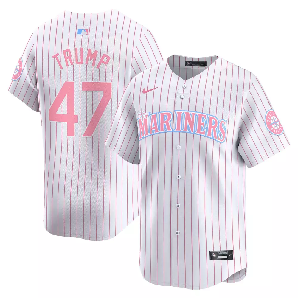 Donald Trump Seattle Mariners Pinstripe Vapor Premier Limited Jersey | All Stitched | Unisex Fan Gear | For Men, Women & Youth
