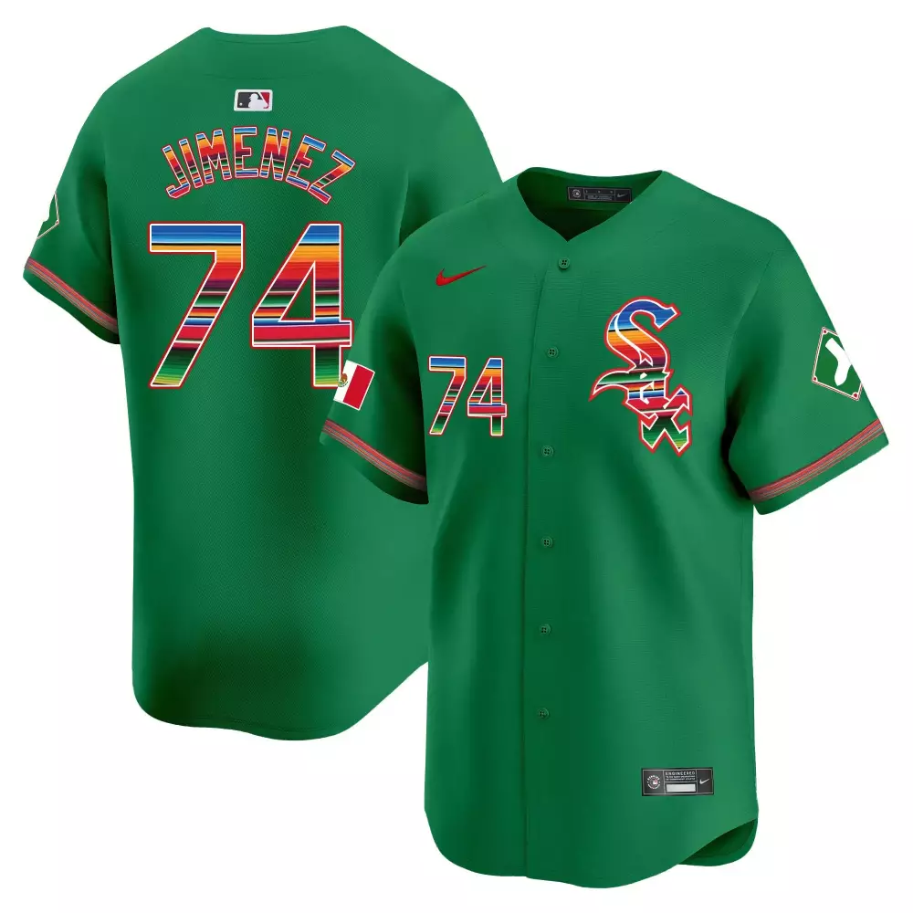 Eloy Jimenez Green Chicago White Sox Men's Limited Jersey V2 | Stitched Mexico Vapor Premier | Gift Idea for Fans