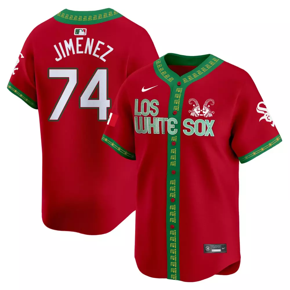 Eloy Jimenez Red Chicago White Sox Men's Limited Jersey | Stitched Mexico Vapor Premier | For All Fans