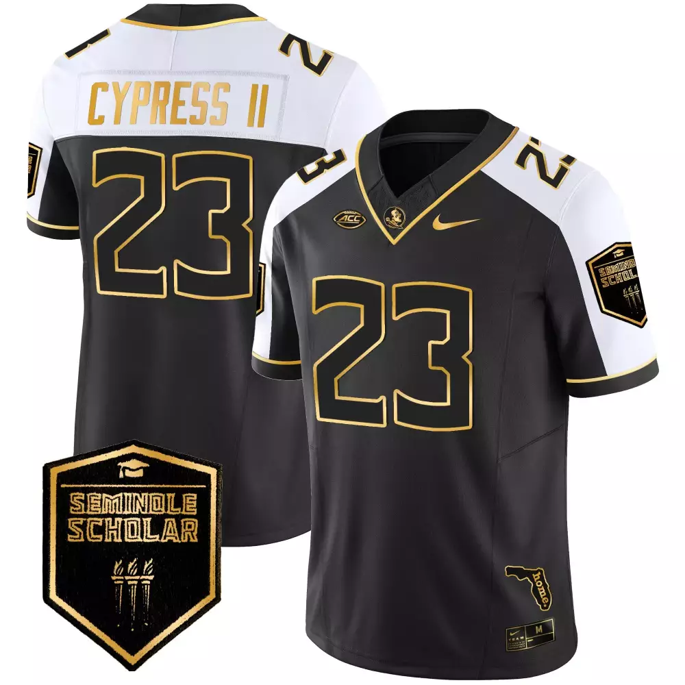 Fentrell Cypress II Alternate Florida State Seminoles Gold Vapor Jersey | All Stitched Style | Fan Gear for Men, Women & Youth
