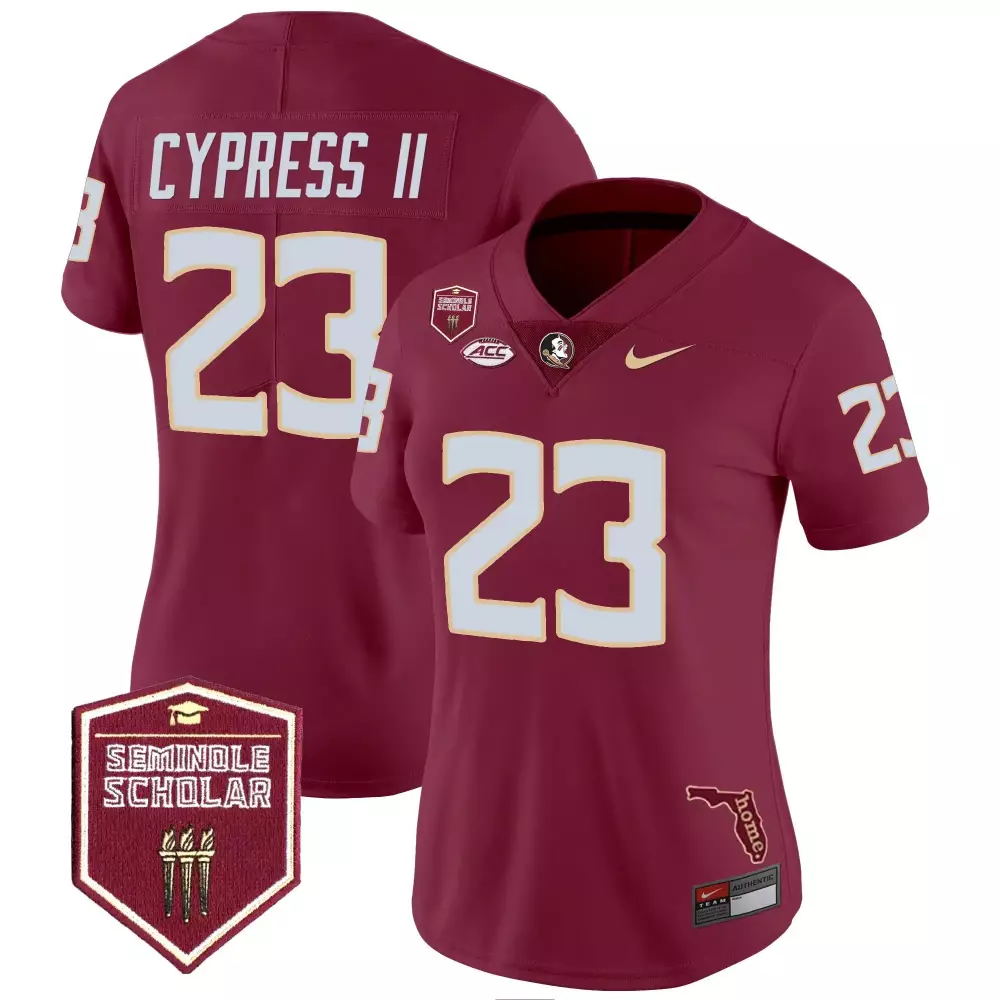Fentrell Cypress II Garnet Women's Florida State Seminoles Vapor Limited Jersey | Stitched Fan Gear | For Women & Youth