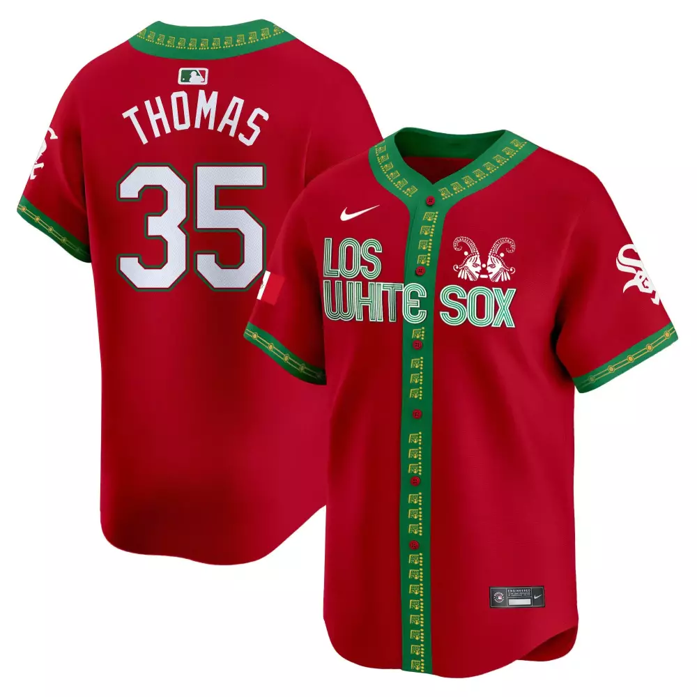 Frank Thomas Red Men's Chicago White Sox Mexico Vapor Premier Limited Jersey | All Stitched | Fan Gear for Game Day | For Men, Women & Youth
