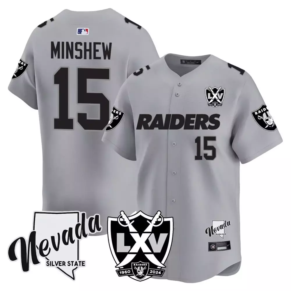 Gardner Minshew 2024 Silver Vapor Premier Jersey | 65th Anniversary Limited Edition | Fan Gear for Men, Women & Youth