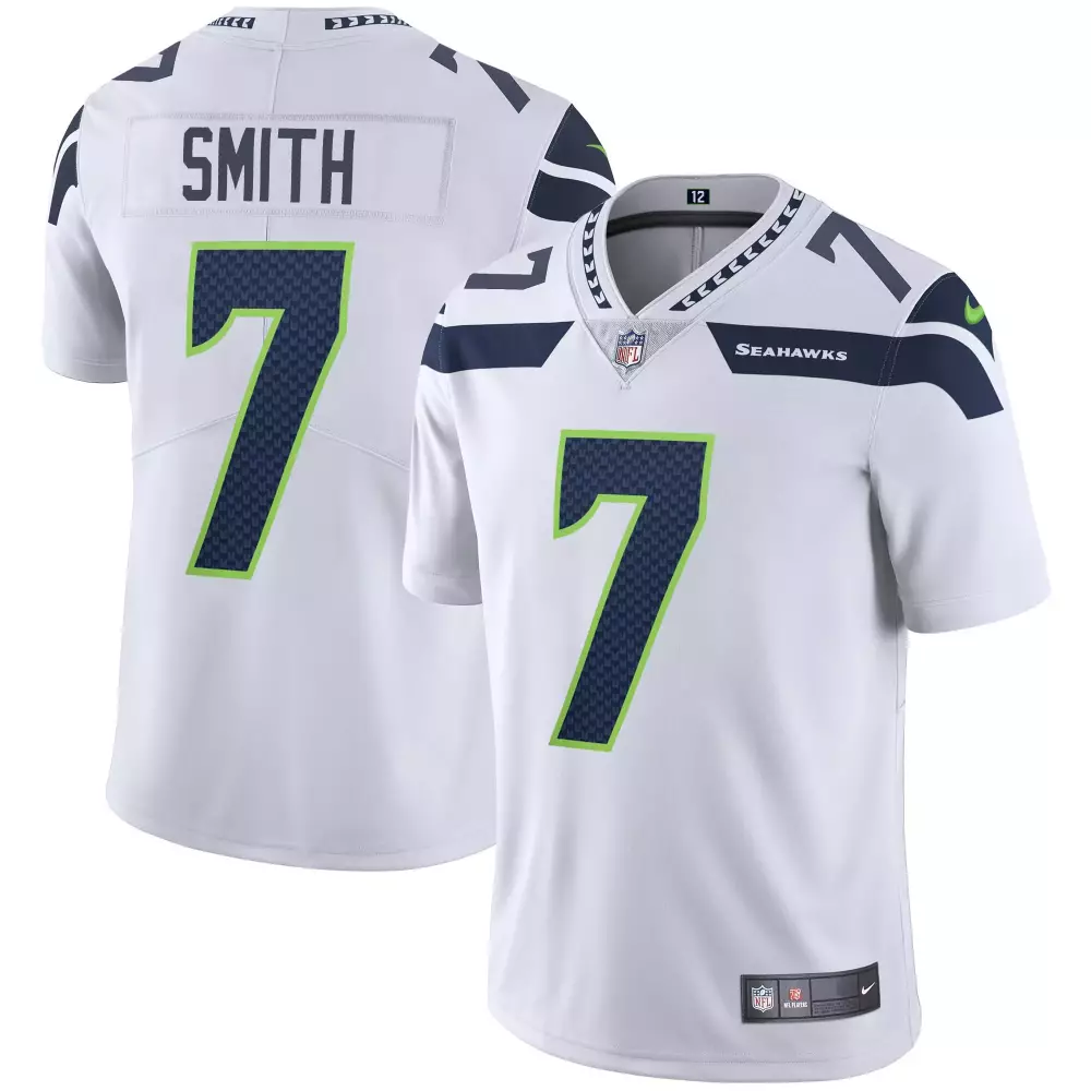 Geno Smith Seattle Seahawks Vapor Jersey | White All Stitched | Essential Fan Gear | For Men, Women & Youth