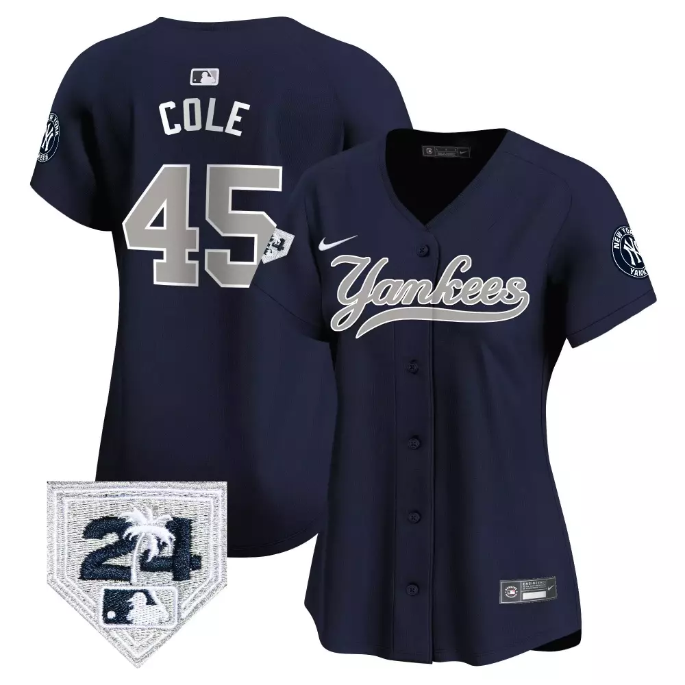Gerrit Cole Yankees 2024 Spring Training Vapor Premier Jersey | Limited Edition Stitched Fan Gear | For Women, Men & Youth