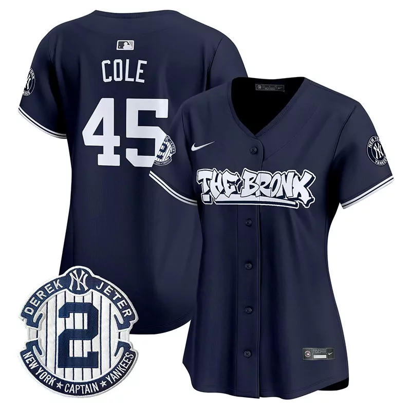 Gerrit Cole Yankees Women's Bronx Graffiti Jersey | Premier Stitched Limited Edition Fan Gear | For Women