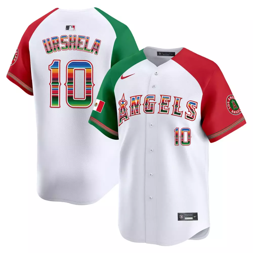 Gio Urshela Alternate Men's Los Angeles Angels Mexico Vapor Premier Limited Jersey | All Stitched | Fan Gear | For Men, Women & Youth