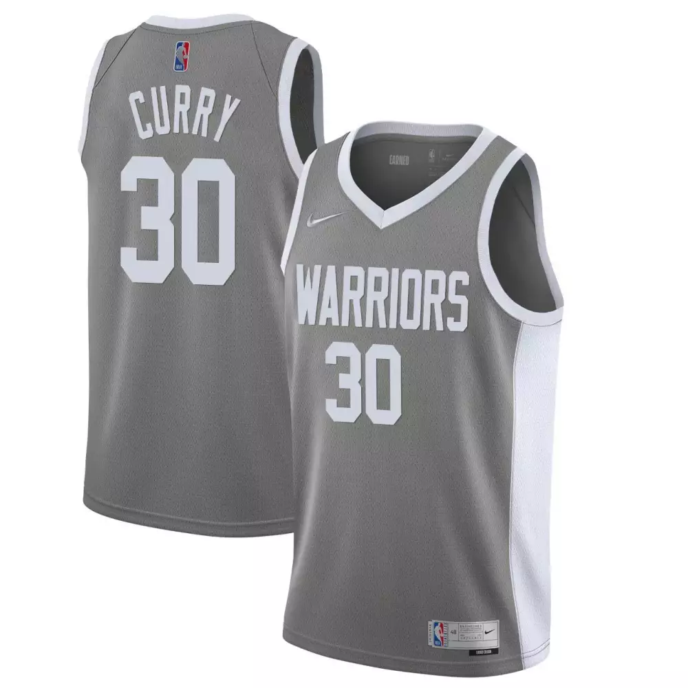 Stephen Curry Golden State Warriors Gray Abarcas Jersey | All Stitched | Game Day Outfit for Men, Women & Youth