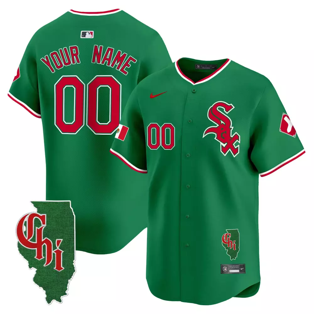 Green Chicago White Sox Mexico Vapor Premier Jersey with Illinois Patch | Limited Edition | For Men, Women & Youth