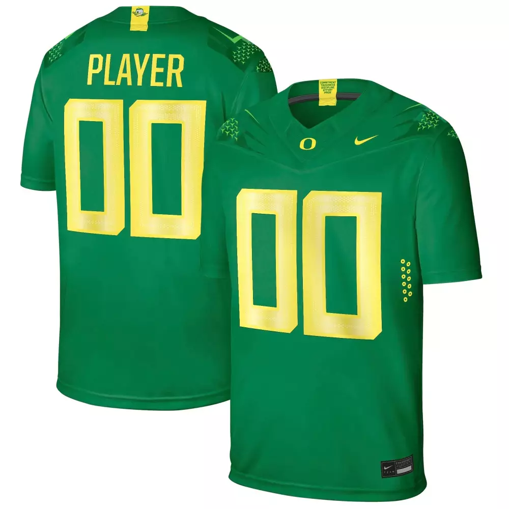 Youth Oregon Ducks Custom Green Jersey | All Stitched | Game Day Outfit for Men, Women & Youth