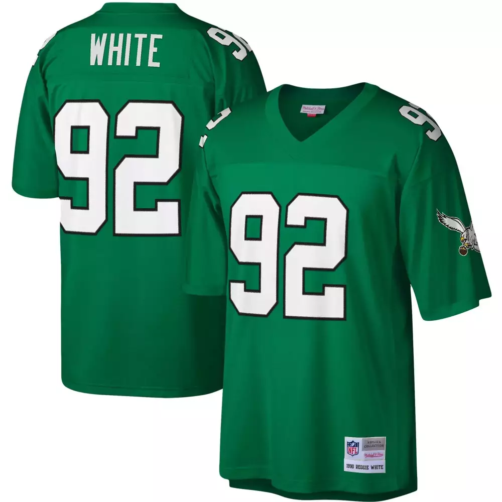 Reggie White Philadelphia Eagles Kelly Green Legacy Jersey | Youth Stitched Fan Gear | For Men, Women & Youth