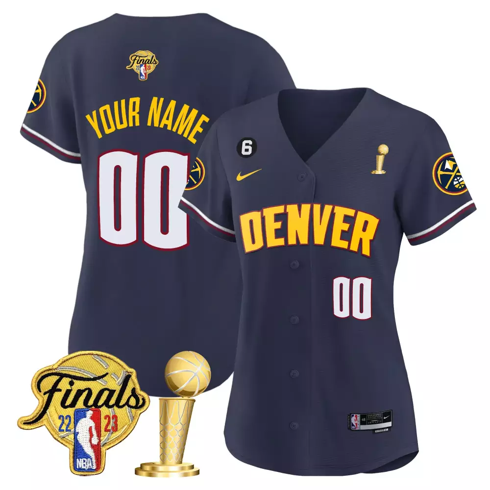 2023 Denver Nuggets Women's Champions Flex Base Jersey | All Stitched Custom Fan Gear | For Men, Women & Youth