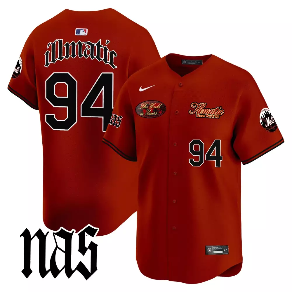 Nas Illmatic 1994 Men's Jersey | New York Mets Vapor Premier V2 | Limited Edition Fan Gear | For Men, Women & Youth