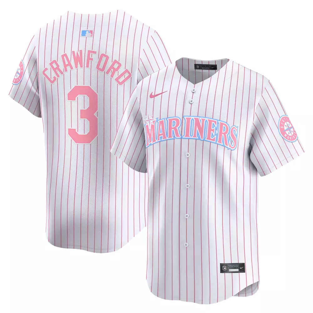 JP Crawford Pinstripe Mariners Jersey | Vapor Premier Limited Edition Fan Gear | For Men, Women & Youth