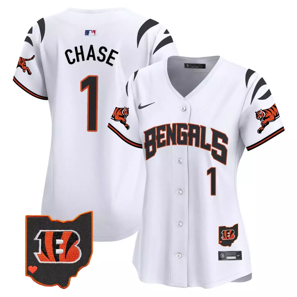 Jamarr Chase Cincinnati Bengals White Vapor Premier Limited Jersey | Stitched Fan Gear for Men, Women & Youth
