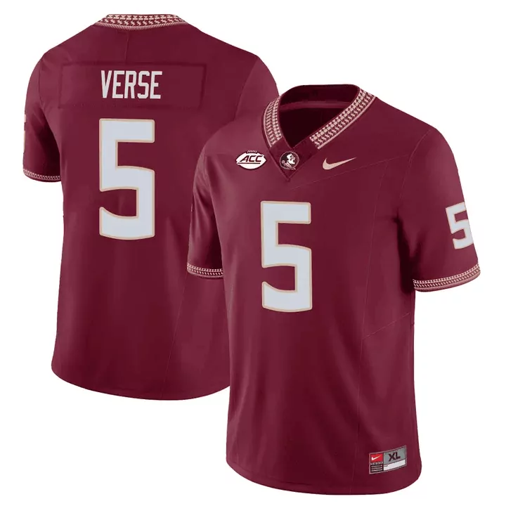 Jared Verse Garnet Men's Jersey V2 | Florida State Seminoles Vapor Limited Edition | Stitched Fan Gear | For Men, Women & Youth
