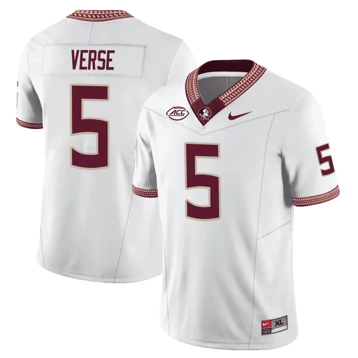 Jared Verse White Men's Jersey V2 | Florida State Seminoles Vapor Limited Edition | Stitched Fan Gear | For Men, Women & Youth
