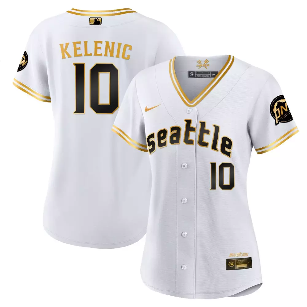 JP Crawford 2023 City Connect Gold Fan Made Jersey | Stitched Mariners Gear | For Men, Women & Youth