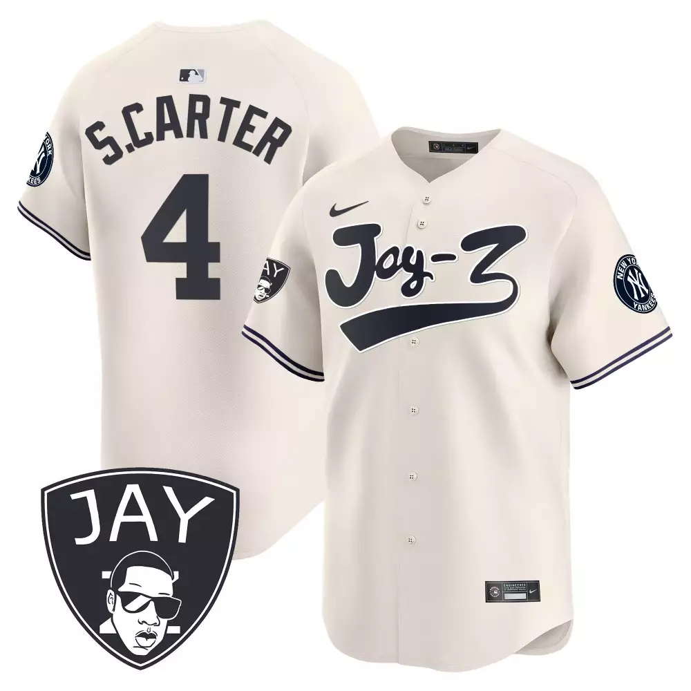 Jay Z Cream Yankees Men's Vapor Premier Jersey | Limited Edition Fan Gear | For Men, Women & Youth