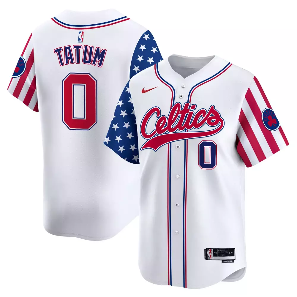 Jayson Tatum Boston Celtics 2024 Independence Day Vapor Premier Jersey | White Stitched Limited Edition | Fan Gear for All | For Men, Women & Youth