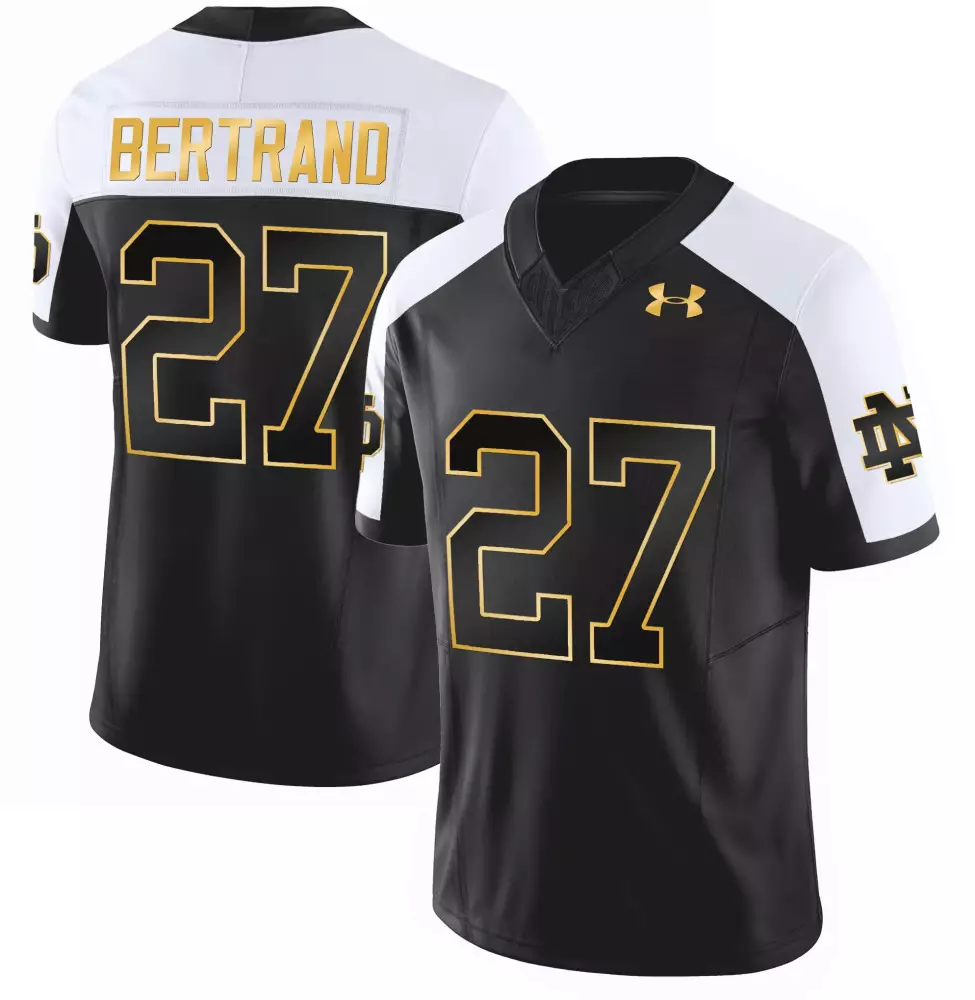 JD Bertrand Alternate Notre Dame Fighting Irish Gold Vapor Limited Jersey | All Stitched Fan Gear | For Men, Women & Youth