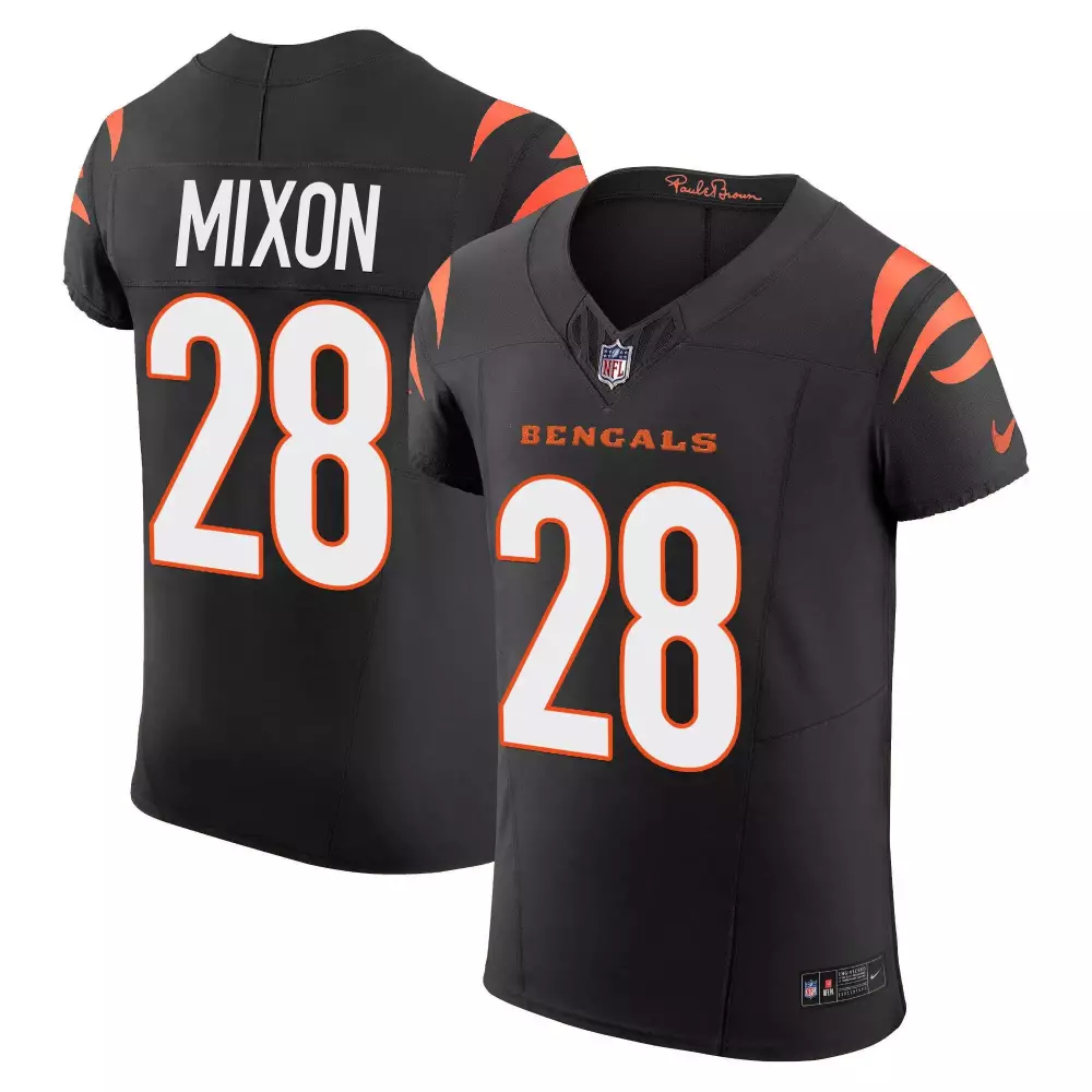 Joe Mixon Cincinnati Bengals Black Vapor Elite Jersey | Stitched Fan Gear for Men, Women & Youth | Perfect Game Day Outfit