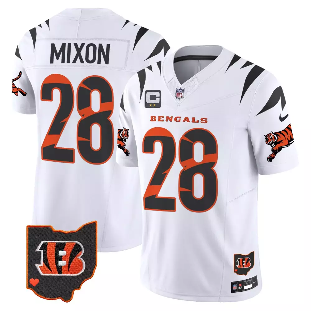 Joe Mixon Cincinnati Bengals White Special Vapor Limited Jersey | Stitched Fan Gear for Men, Women & Youth