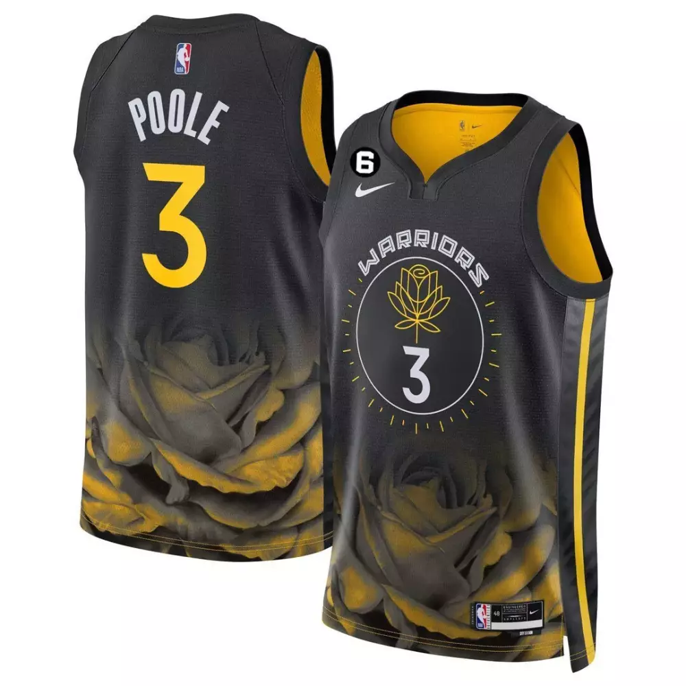 Jordan Poole City Edition Jersey | Golden State Warriors 2022-23 | All Stitched Fan Gear | For Men, Women & Youth